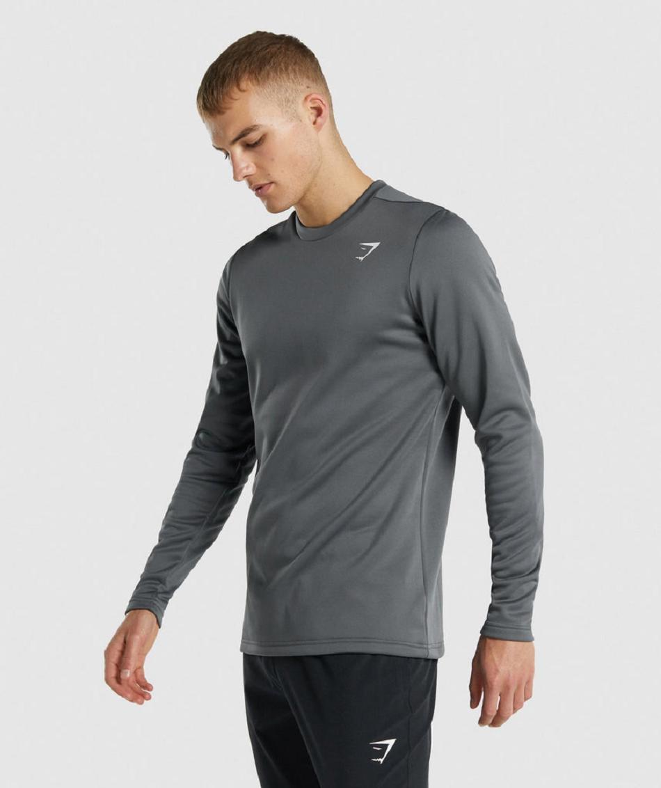 Accessories Męskie Gymshark Arrival Crew Sweatshirt Szare | PL 3554YXF